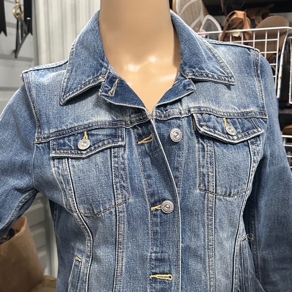 Banana Republic Light Blue Denim Jean Jacket - Picture 2 of 6